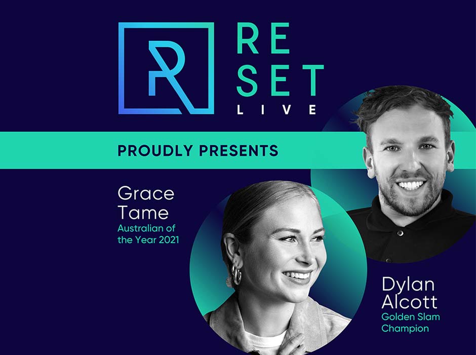 Grace Tame & Dylan Alcott set to take the stage at RESET 2022