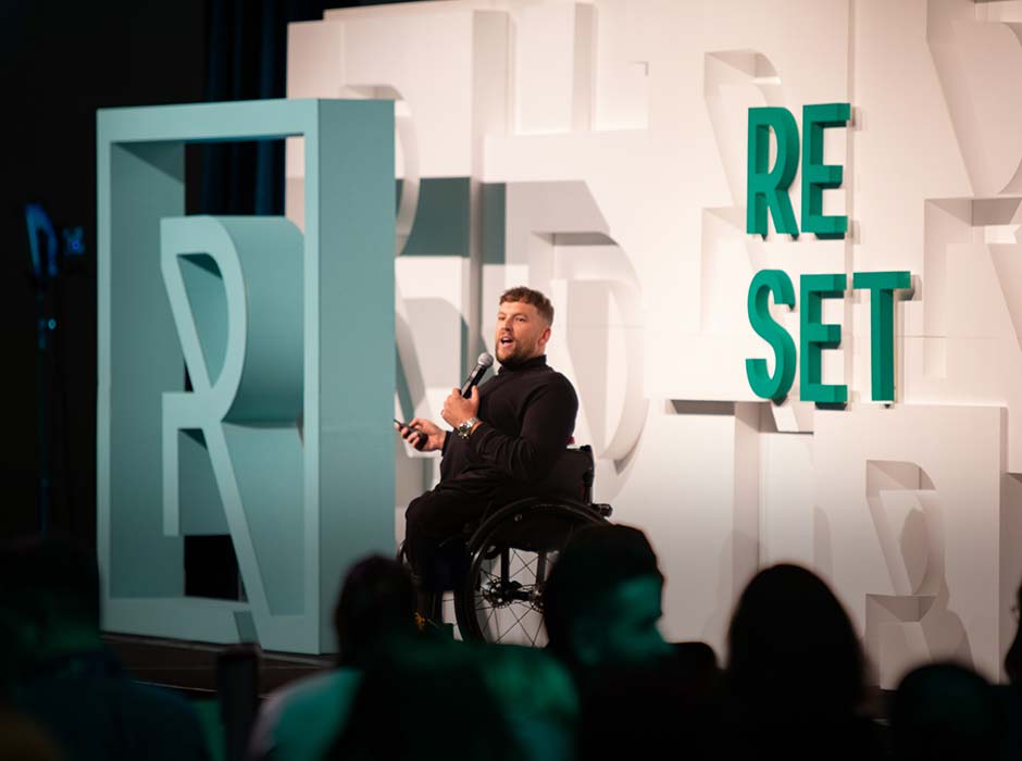 2022 Australian of the Year Dylan Alcott kicks off RESET Live 2022